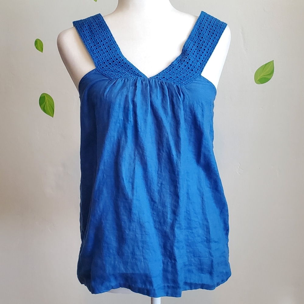J. Crew Factory Sleeveless Blue Top Size 00